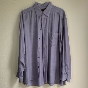Ermenegildo Zegna XL blue men’s dress shirt